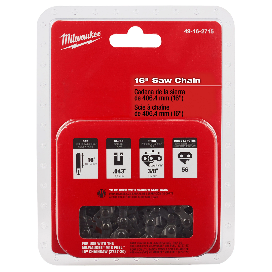 Milwaukee M18 FCHS 406 mm Saw Chain M18 FCHS 전용 406 mm 체인