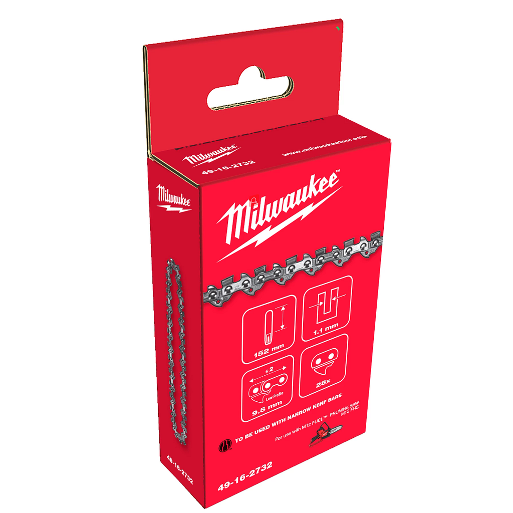 Milwaukee M18 FCHS 406 mm Saw Chain M18 FCHS 전용 406 mm 체인