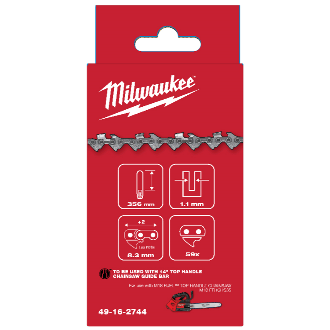 Milwaukee M18 FTHCHS35 356 mm Top Handle Chainsaw Chain M18 FTHCHS35 전용 356 mm 체인
