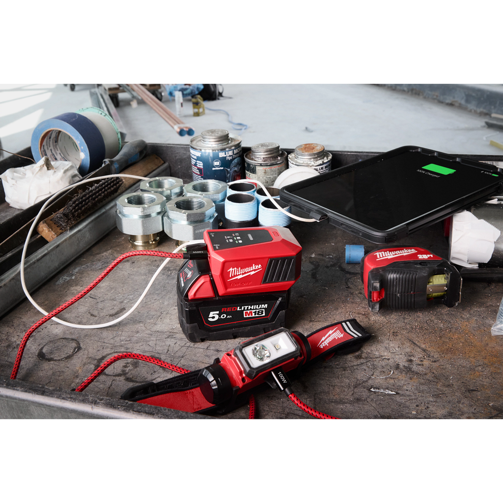 Milwaukee M18 Top Off Mini USB C Charger M18 TC-0
